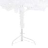 vidaXL Corner Artificial Christmas Tree LEDs&Ball Set White 150 cm PVC
