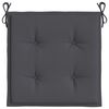 vidaXL Garden Chair Cushions 2 pcs Anthracite 40x40x4 cm Oxford Fabric