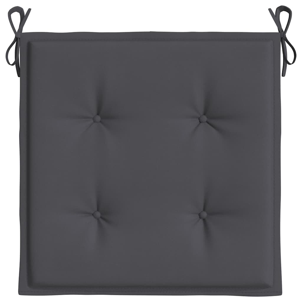 vidaXL Garden Chair Cushions 2 pcs Anthracite 40x40x4 cm Oxford Fabric