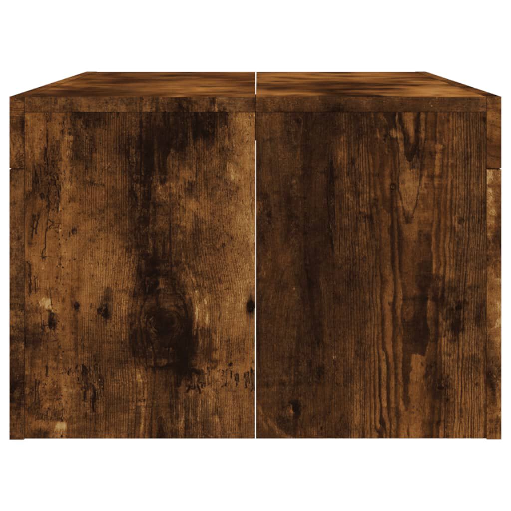 vidaXL Coffee Table Smoked Oak 102x50x36 cm Engineered Wood