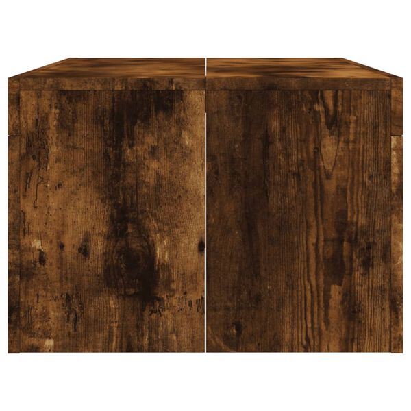 vidaXL Coffee Table Smoked Oak 102x50x36 cm Engineered Wood