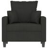 vidaXL Sofa Chair Black 60 cm Fabric