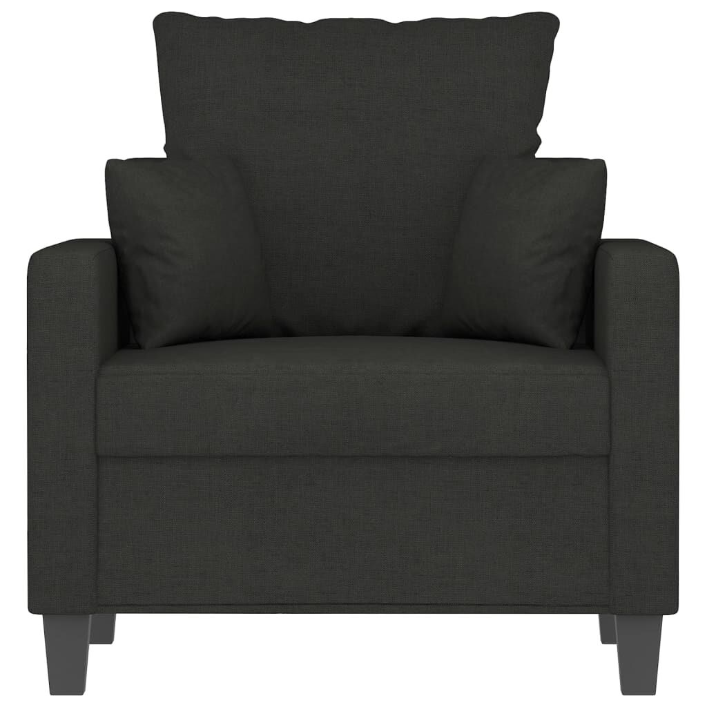vidaXL Sofa Chair Black 60 cm Fabric
