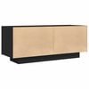 vidaXL TV Cabinet Black 100x35x40 cm Engineered Wood