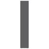 vidaXL Book Cabinet High Gloss Grey 36x30x171 cm Engineered Wood