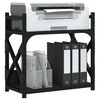 vidaXL Printer Stand 2-Tier Black 40x20x40 cm Engineered Wood