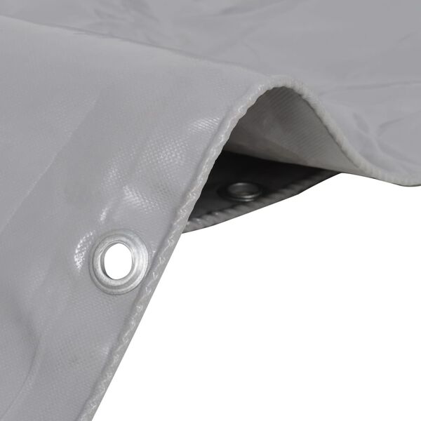 vidaXL Tarpaulin 650 g/m² 4x8 m Grey