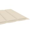 vidaXL Garden Sun Lounger with Cushion Solid Acacia Wood