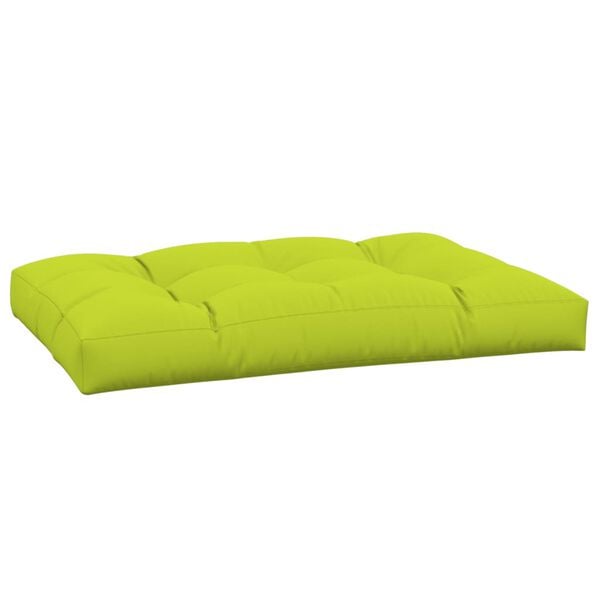 vidaXL Pallet Cushion Bright Green 120x80x12 cm Fabric