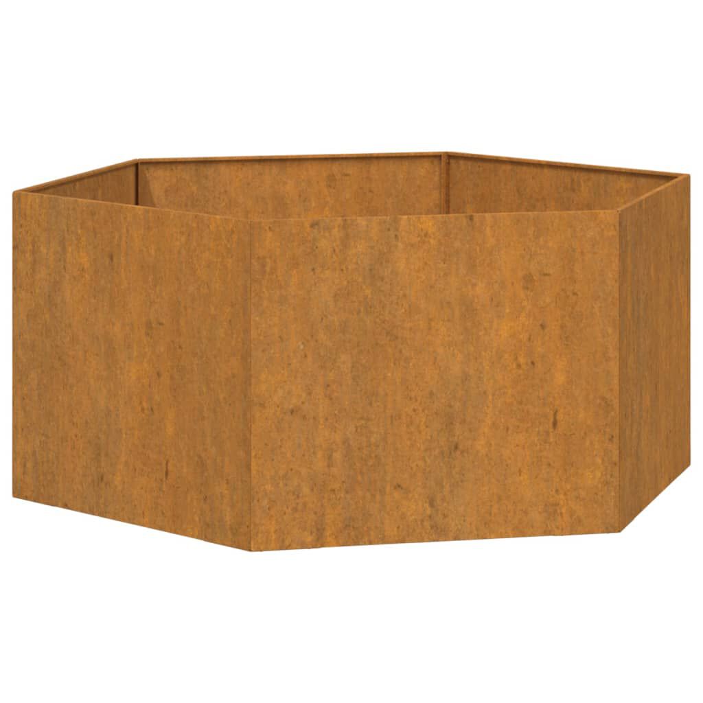 vidaXL Planter Rusty 90x90x45 cm Corten Steel