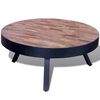 vidaXL Coffee Table Round Reclaimed Teak Wood