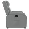 vidaXL Recliner Chair Light Grey Fabric