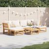 vidaXL 7 Piece Garden Lounge Set with Cushions Solid Wood Acacia