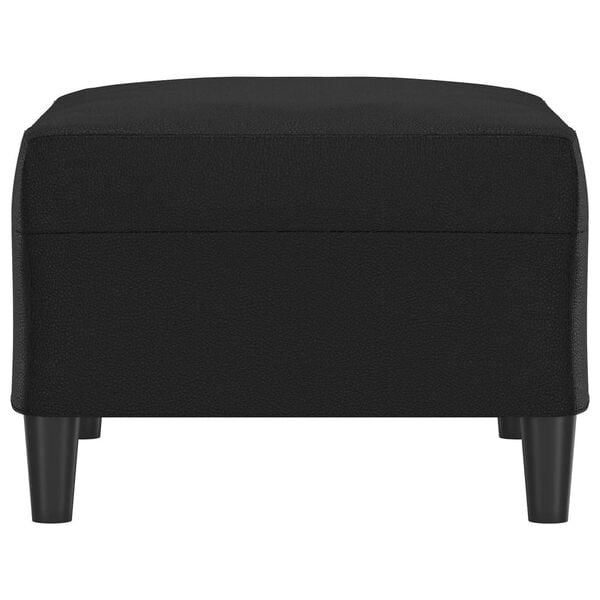 vidaXL Footstool Black 70x55x41 cm Faux Leather
