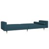vidaXL 2-Seater Sofa Bed with Two Pillows Black Velvet