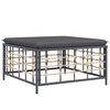 vidaXL 5 Piece Garden Lounge Set with Cushions Anthracite Poly Rattan