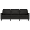 vidaXL 3-Seater Sofa Black 180 cm Velvet
