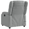 vidaXL Electric Massage Recliner Chair Light Grey Fabric