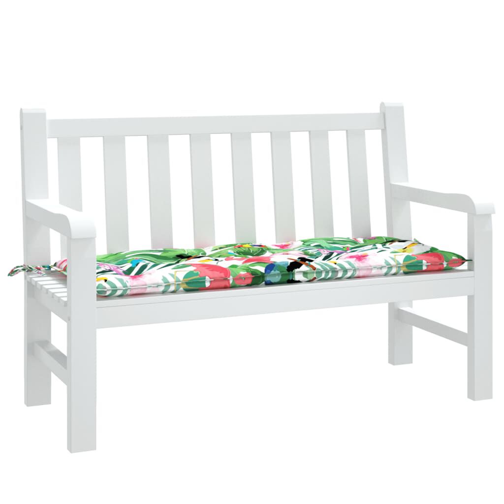 vidaXL Garden Bench Cushion Multicolour 120x50x7 cm Fabric