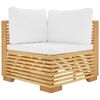 vidaXL 6 Piece Garden Lounge Set with Cushions Solid Teak Wood