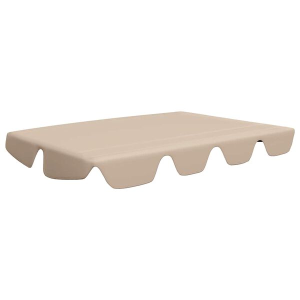 vidaXL Replacement Canopy for Garden Swing Beige 150/130x105/70 cm
