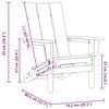 vidaXL Garden Lounge Furniture 2 pcs Black 74.5 x 80.5 x 90cm Plastic