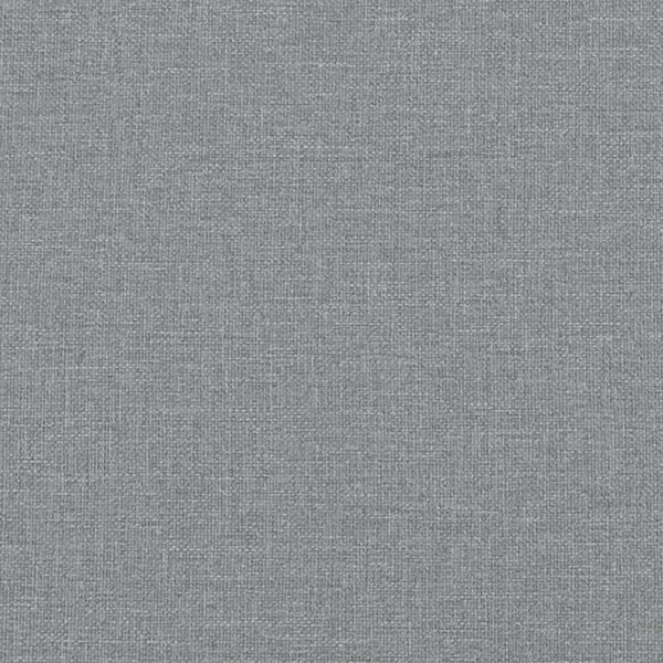 vidaXL Bed Frame with LED without Mattress "Hvar" Light Grey 137x190 cm Fabric