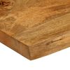 vidaXL Table Top 110x40x3.8 cm Live Edge Solid Wood Mango