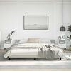 vidaXL Bed Frame without Mattress Light Grey 193x203 cm Velvet