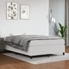 vidaXL Box Spring Bed with Mattress White 152x203 cm Queen Faux Leather