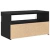 vidaXL TV Cabinet Black 75 x 35 x 40 cm Engineered wood