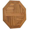 vidaXL Table Top 60x60x2.5 cm Octagonal Solid Wood Teak