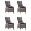 vidaXL 5 Piece Garden Dining Set Grey