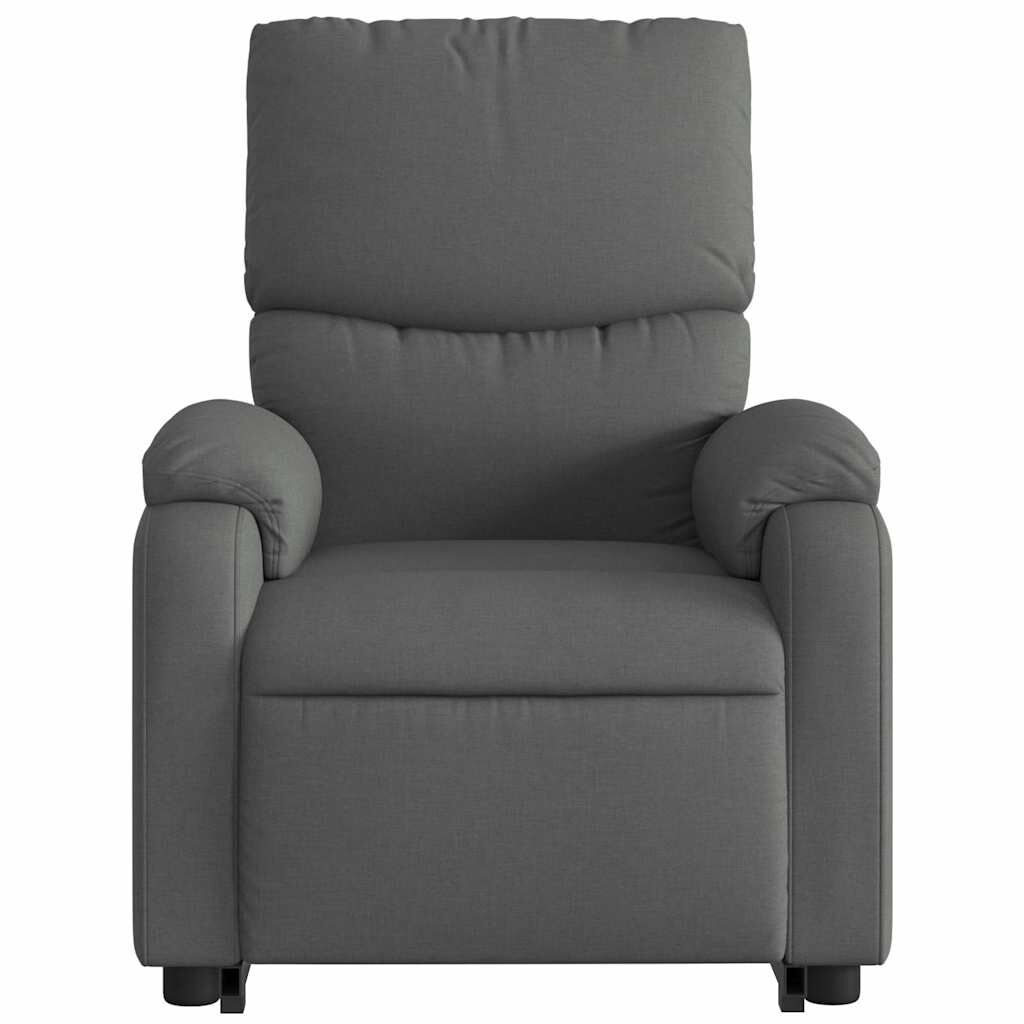 vidaXL Electric Stand up Massage Recliner Chair Dark Grey Fabric