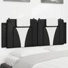 vidaXL Headboard Cushion "Viana" Black and White 137 cm Double Faux Leather