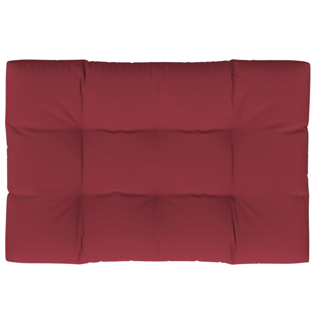 vidaXL Pallet Cushion Wine Red 120x80x12 cm Fabric