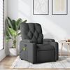 vidaXL Massage Recliner Chair Dark Grey Fabric