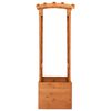vidaXL Trellis Planter with Arch 49x39x130 cm Firwood