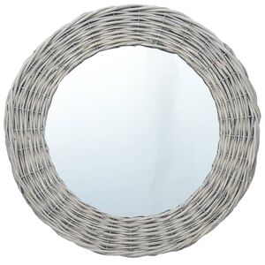 vidaXL Mirror 70 cm Wicker