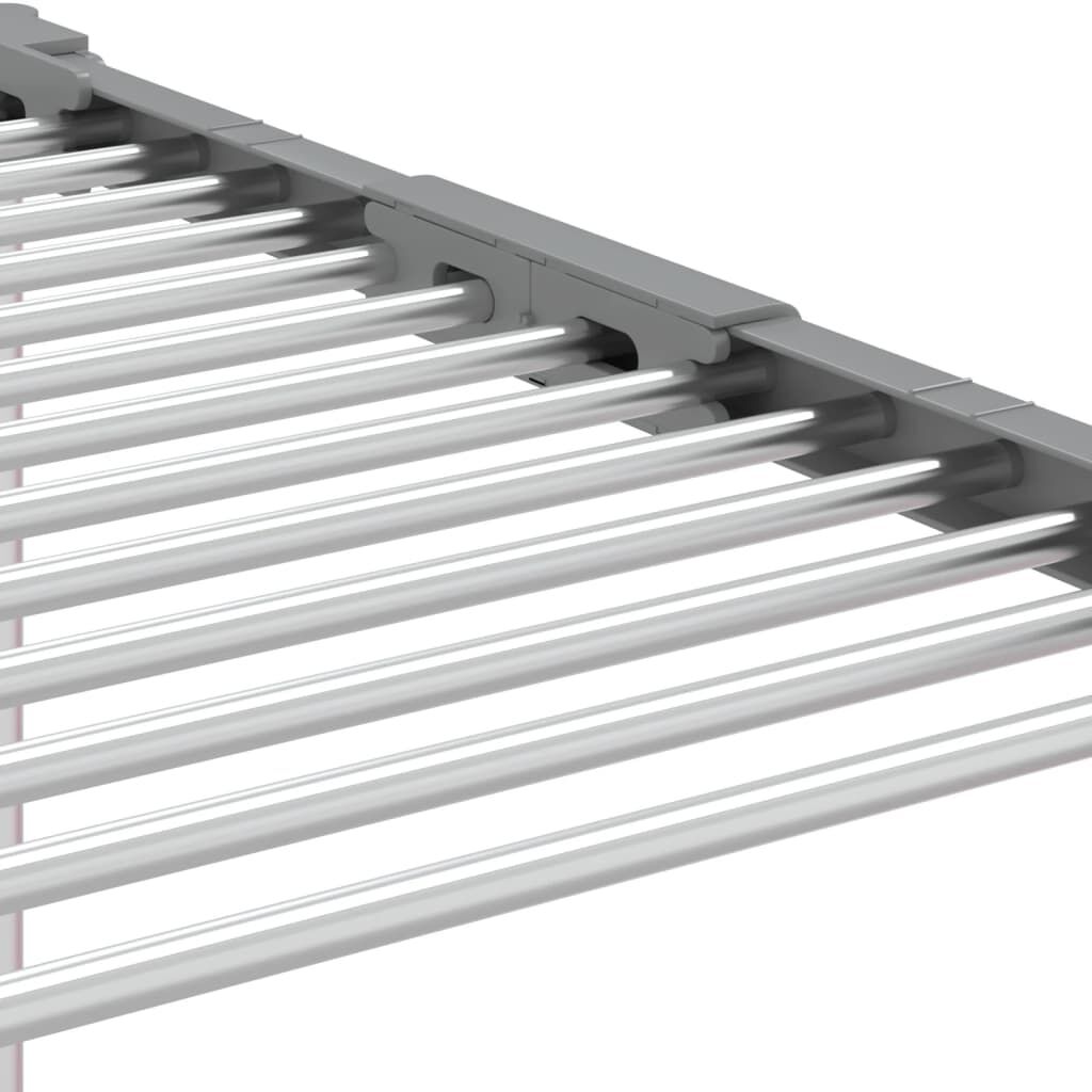 vidaXL Laundry Dryer 83x(50-55)x(40-85) cm Aluminium