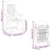 vidaXL Garden Reclining Chairs 2 pcs Green PP
