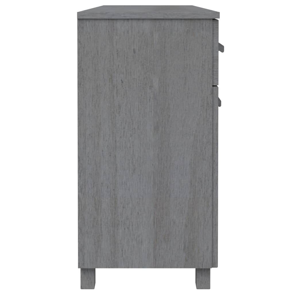 vidaXL Sideboard HAMAR Dark Grey 113x40x80 cm Solid Wood Pine