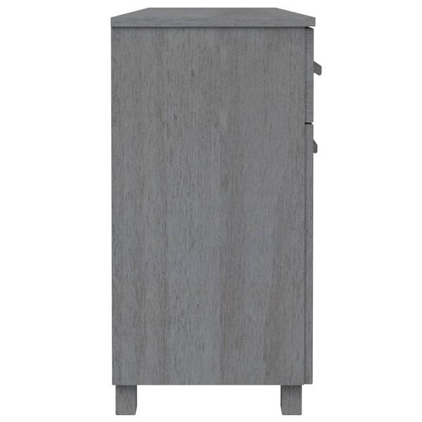 vidaXL Sideboard HAMAR Dark Grey 113x40x80 cm Solid Wood Pine