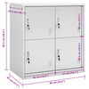 vidaXL Locker Cabinet Light Grey 90x45x92.5 cm Steel