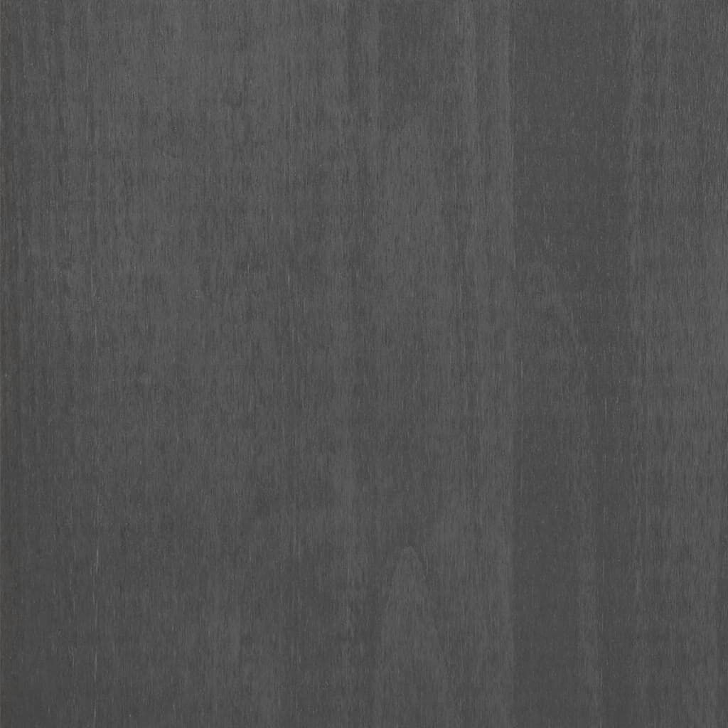 vidaXL Bedside Cabinets HAMAR 2 pcs Dark Grey 40x35x62 cm Solid Wood
