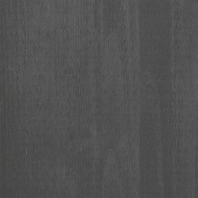 vidaXL Bedside Cabinets HAMAR 2 pcs Dark Grey 40x35x62 cm Solid Wood