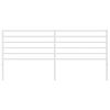 vidaXL Metal Headboard White 180 cm