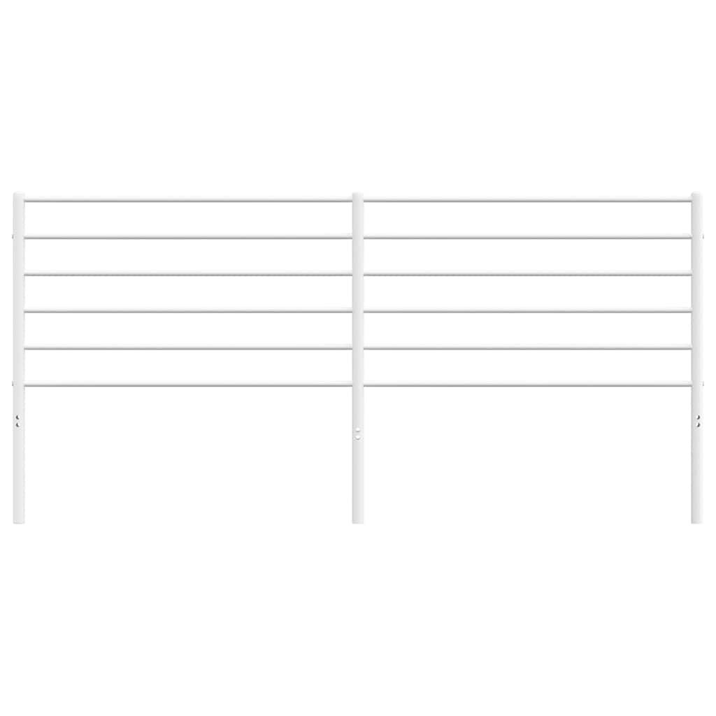vidaXL Metal Headboard White 180 cm