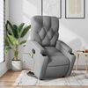 vidaXL Stand up Massage Recliner Chair Light Grey Fabric