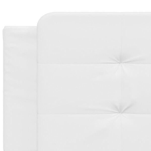 vidaXL Headboard Cushion "Zadar" White 193 cm Faux Leather